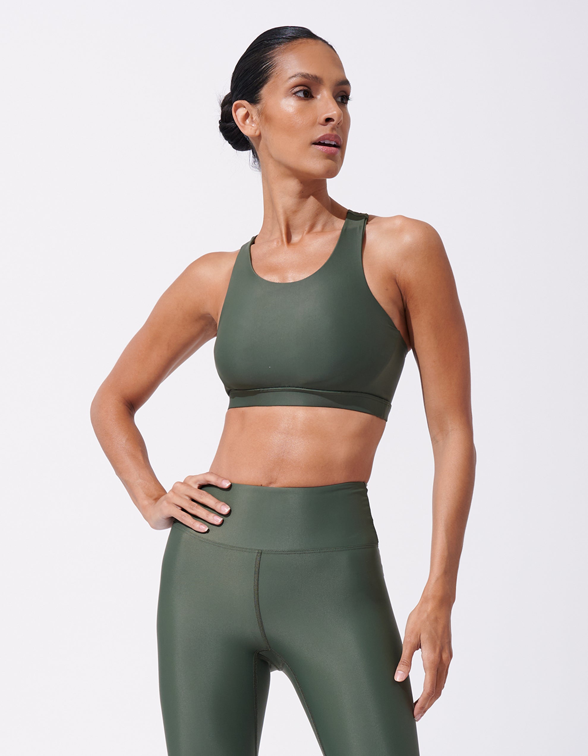 Get On The Green Rib Sports Bra, Activewear Indonesia, Womens Activewear  Brands