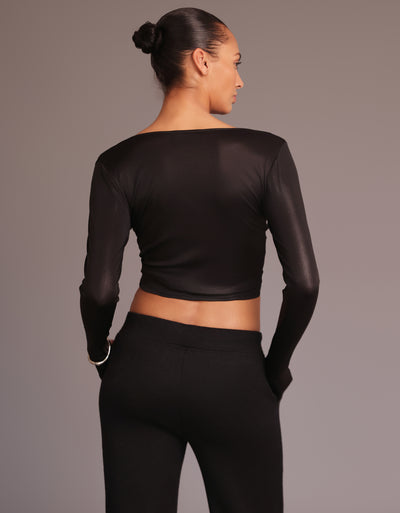 RUCHED TOP [Onyx]
