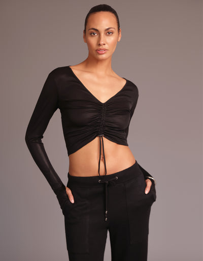 RUCHED TOP [Onyx]