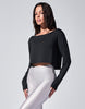 L/S Boat Neck Top [BLACK]