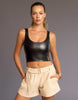 Leather Tank [Black]