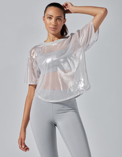 SHIMMER TEE [ Silver ]