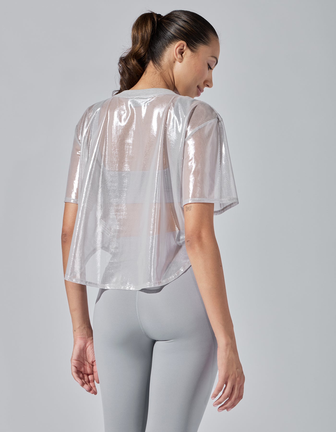 SHIMMER TEE [ Silver ]
