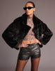 Fur Blazer Jacket [BLACK FUR]