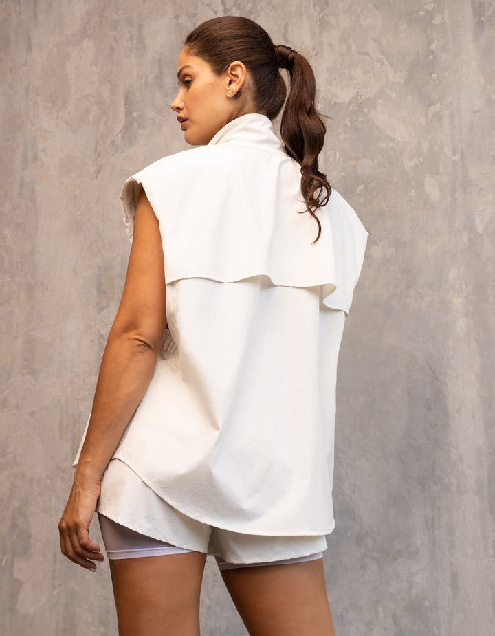 Nova Vest White – Active Layering Vest | Heroine Sport
