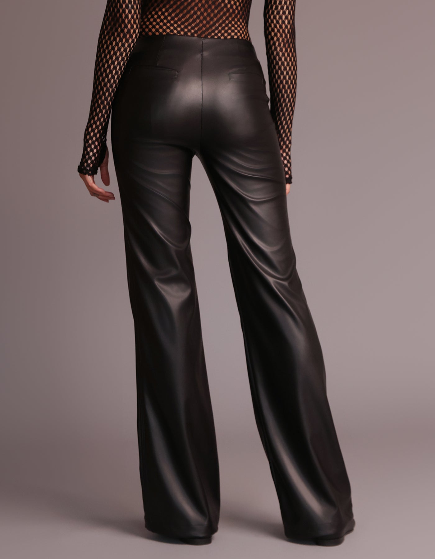 AIMEE LEATHER PANTS [BLACK]