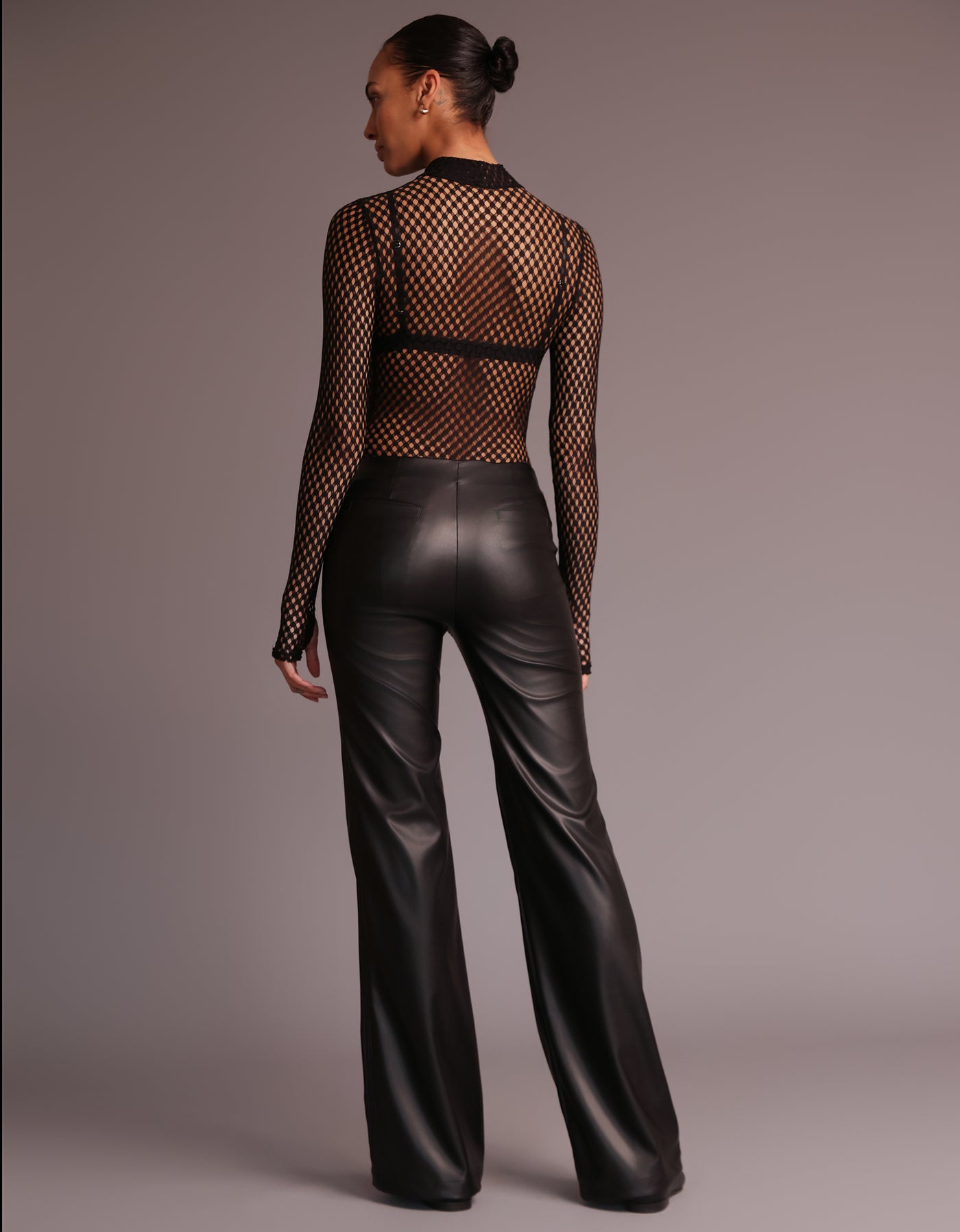 AIMEE LEATHER PANTS [BLACK]