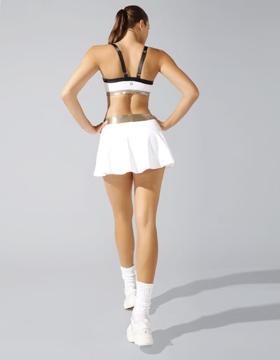 Ace Tennis Skirt [ White ]